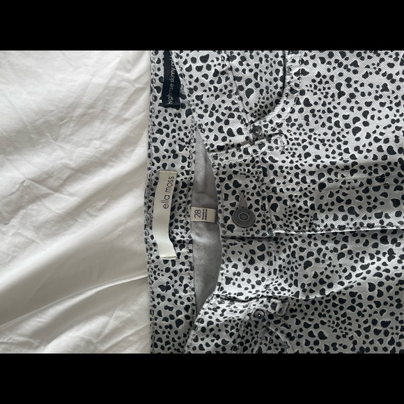 Ella moss straight leg printed denim - Picture 2 of 3